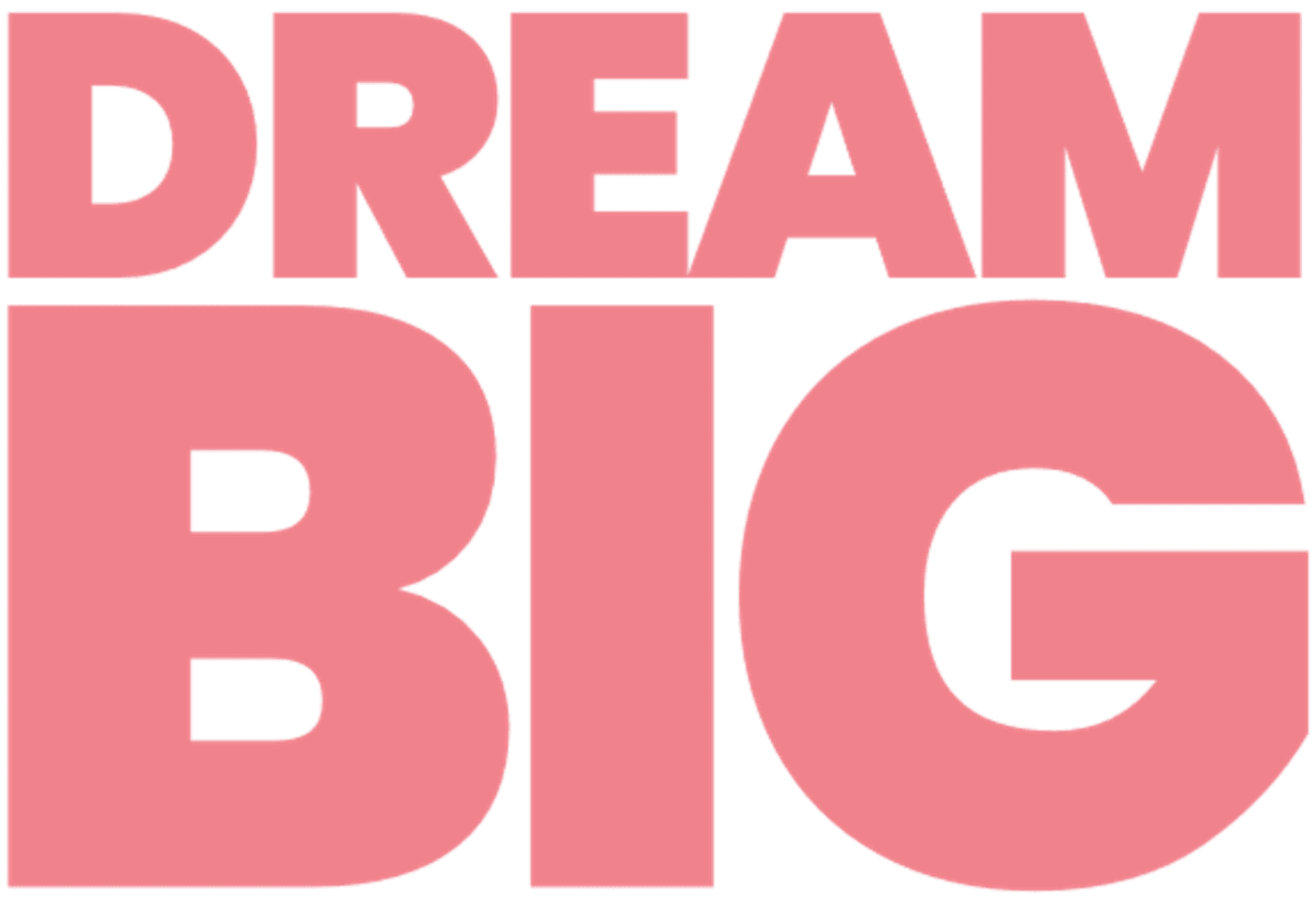 a logo of our value dream big
